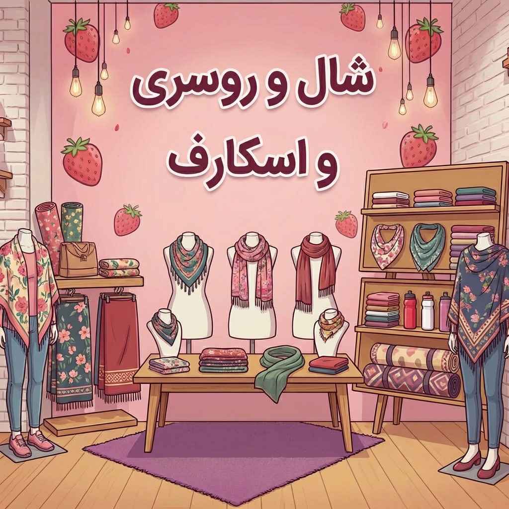 انواع شال و روسری و اسکارف زنانه